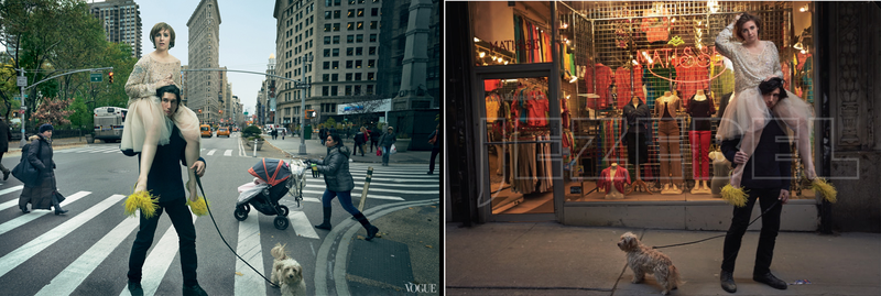 Illustration for article titled Here Are the Unretouched Images From Lena Dunham's Vogue Shoot
